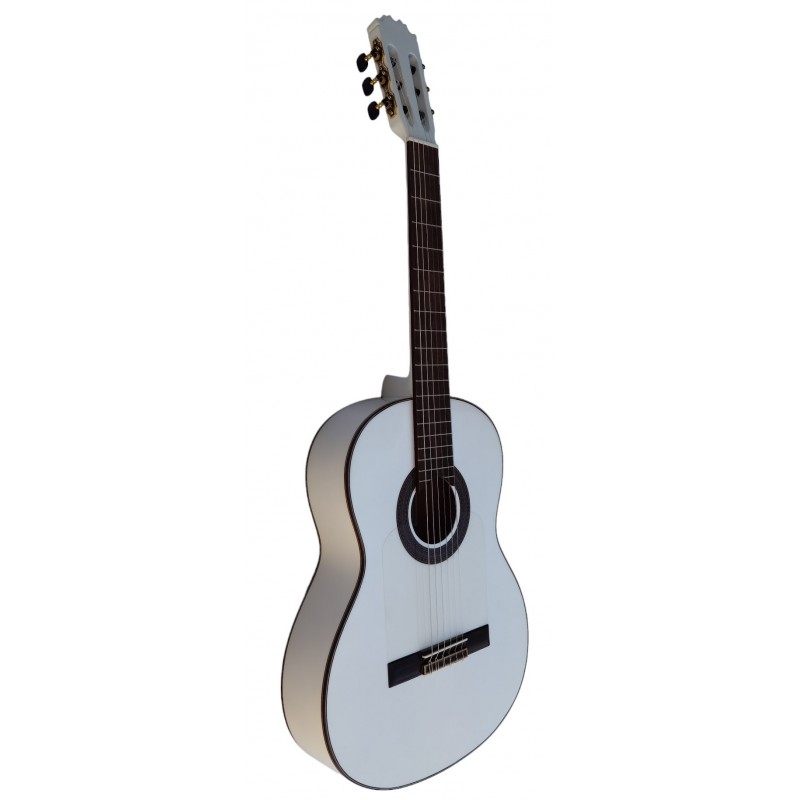 GUITARRA FLAMENCA BLANCA VICENTE TATAY PERLA