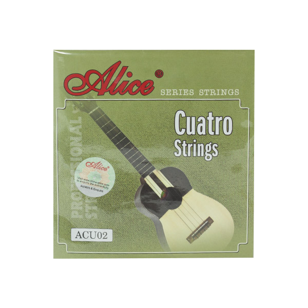 JUEGO CUERDAS ALICE CUATRO ACU02 NYLON NEGRO