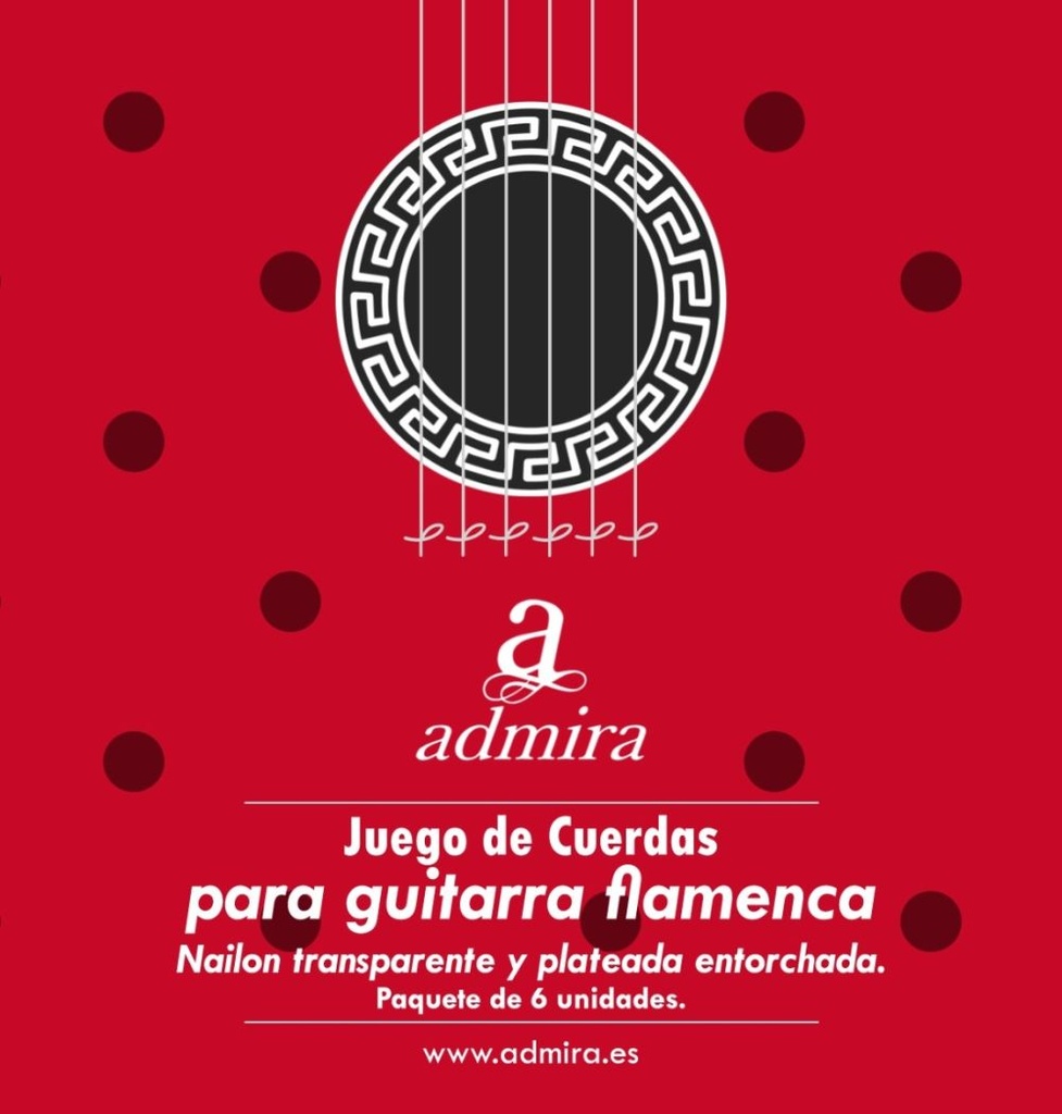 JUEGO CUERDAS GUITARRA FLAMENCA ADMIRA CA500FL