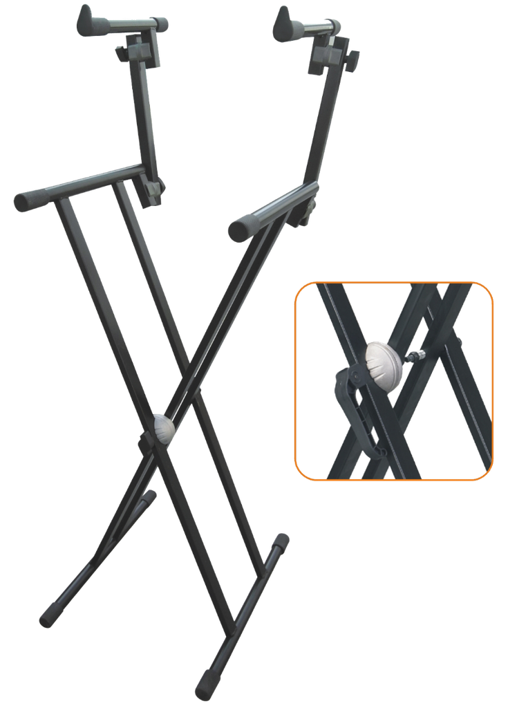 SOPORTE EK TECLADO DOBLE PARA DOS TECLADOS