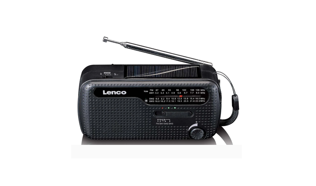 MONO SOLAR CRANK RADIO WITH LIGHT MCR-113BK