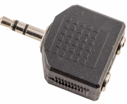 ADAPTADOR AURICULARES MINI JACK MACHO A DOS MINI JACK HEMBRA A107