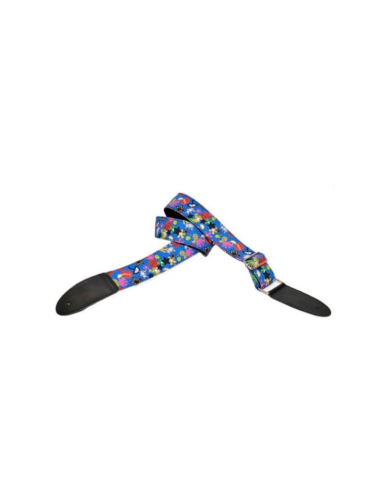 CORREA GUITARRA FUN AZUL BOURBON STRAP GUITAR