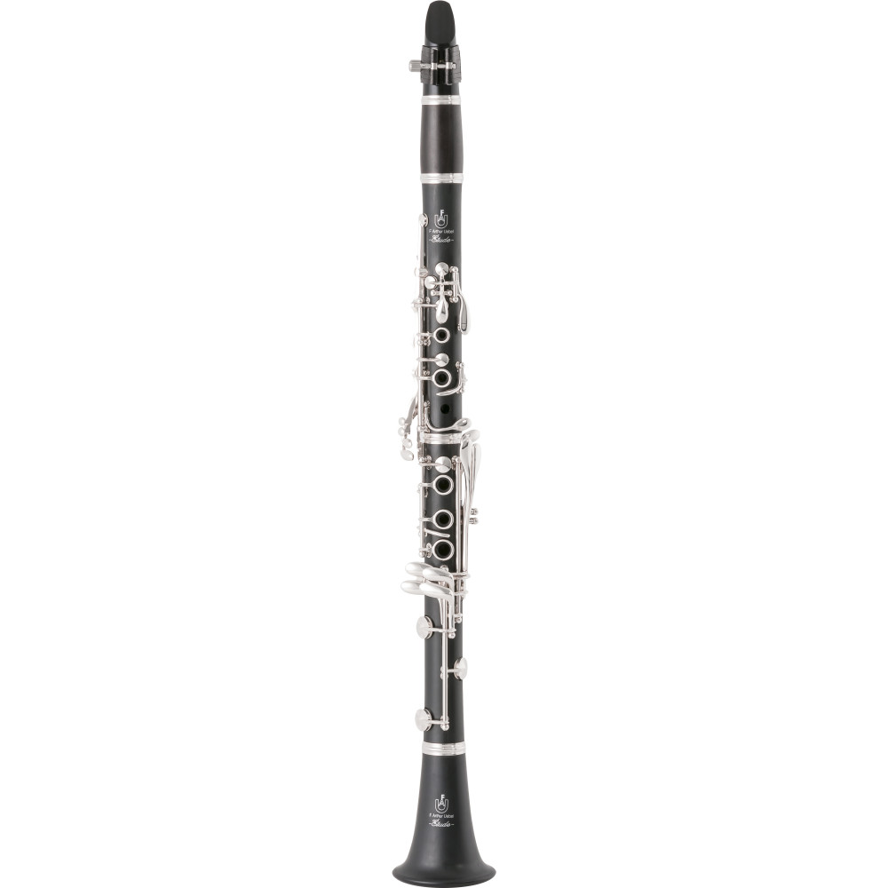 CLARINETE SIB UEBEL ETUDE BARRILETE MADERA 17 LLAVES PLATA