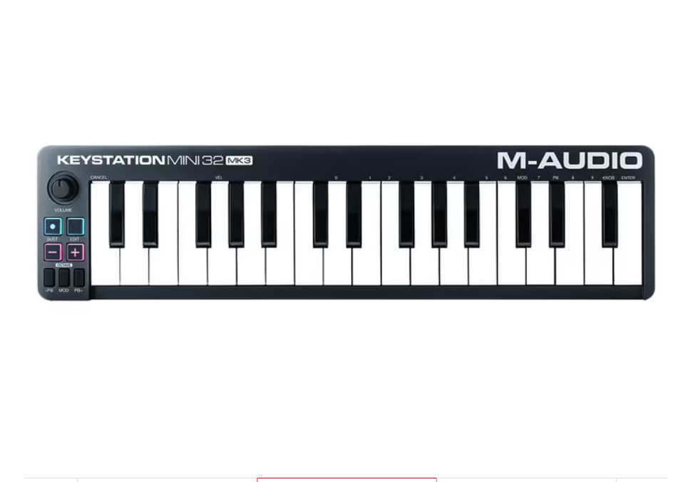 TECLADO CONTROLADOR M-AUDIO KEYSTATION MINI 32 MK3