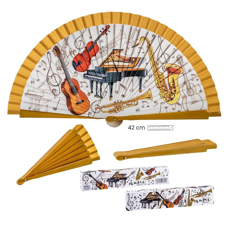 ABANICO INSTRUMENTOS MUSICA