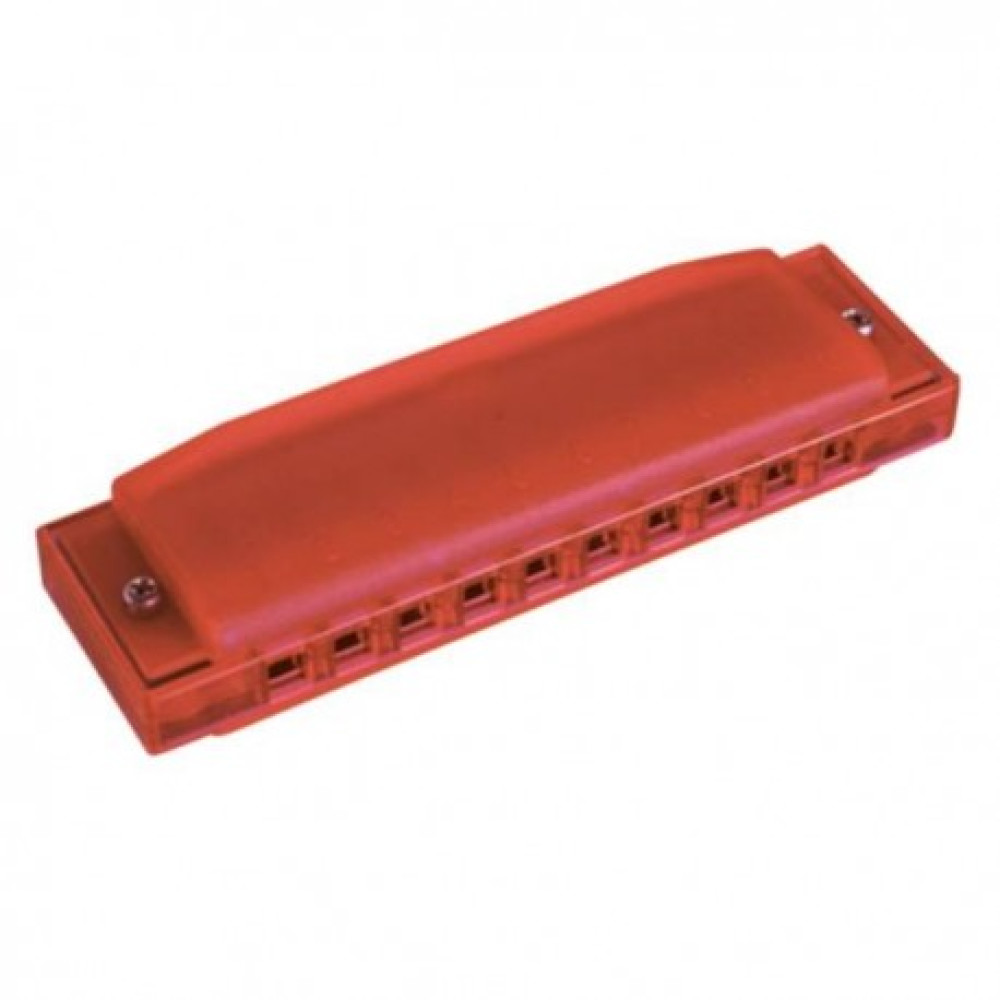 ARMONICA HOHNER TRANSLUCENT ROJA HARDCASE 20V M5254 (C)