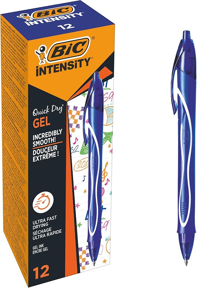 BOLIGRAFO BIC GEL-OCITY QUICK DRY COLOR AZUL