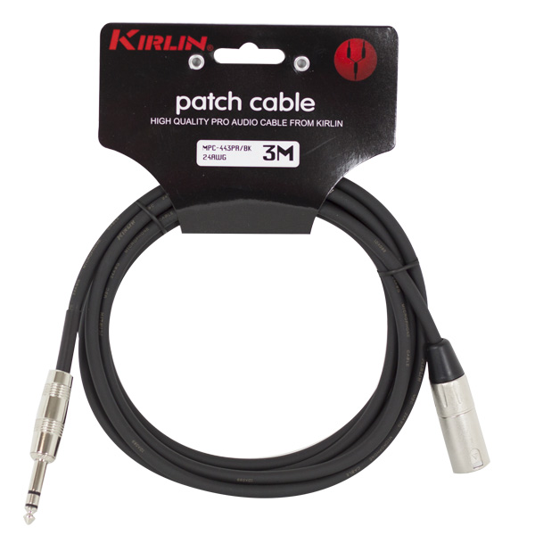CABLE KIRLIN 6M MPC-443PR/BK JACK-XLR M