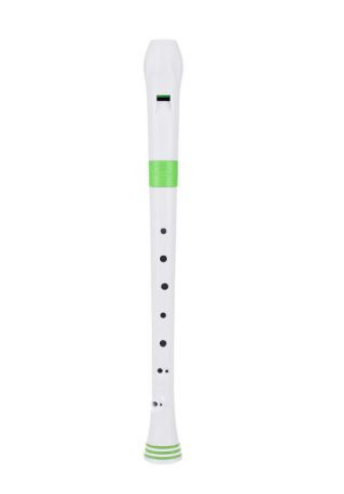FLAUTA NUVO RECORDER DIGITACION ALEMANA BLANCA/VERDE
