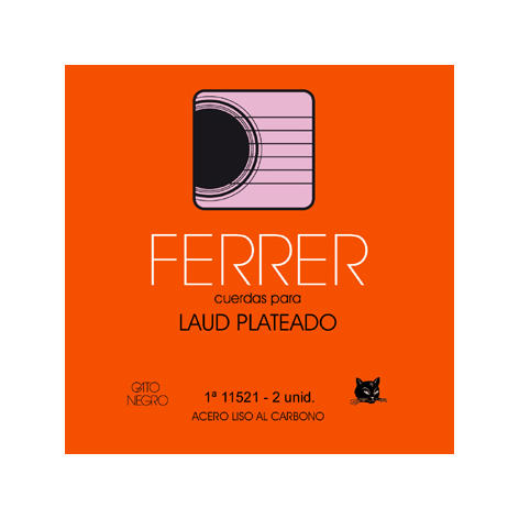 [8425391115201] JUEGO CUERDAS FERRER LAUD PLATEADO