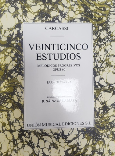 [5020679505793] VEINTICINCO ESTUDIOS PARA GUITARRA OPUS 60