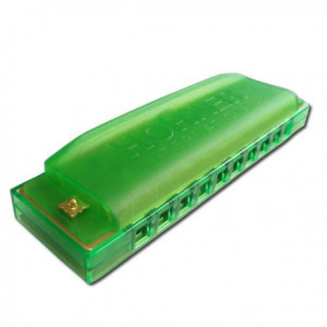 [1201068] ARMONICA HOHNER TRANSLUCENT VERDE HARDCASE 20D M5253