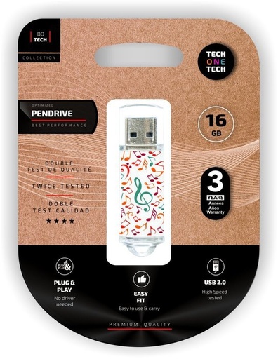 [TEC4003-32] PENDRIVE USB CLAVE DE SOL 32 GB