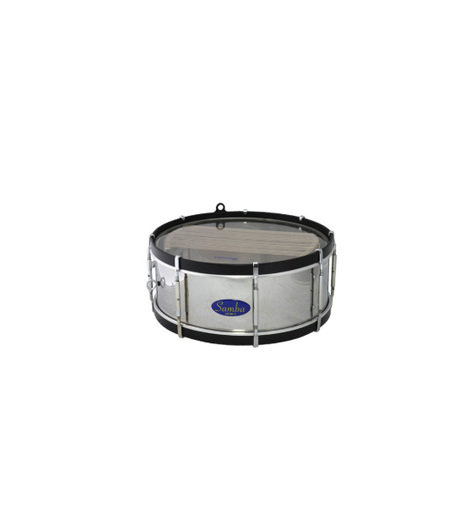 [978SM] TAMBOR Ø35.6CM, ACERO INOX.,DOBLE  BORDÓN, TENS.CEN