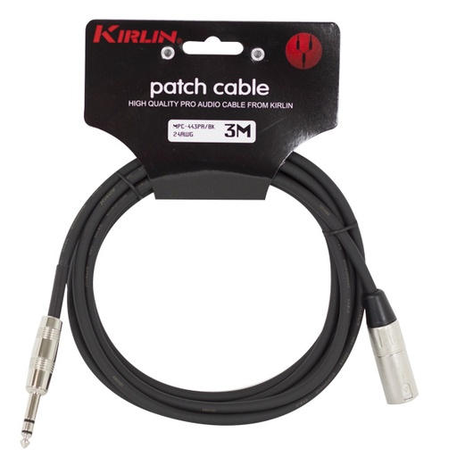 [665895409682] CABLE KIRLIN 6M MPC-443PR/BK JACK-XLR M