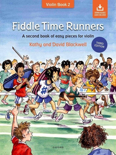 [9780193386785] FIDDLE TIME RUNNERS VIOLIN BOOK 2 + AUDIO